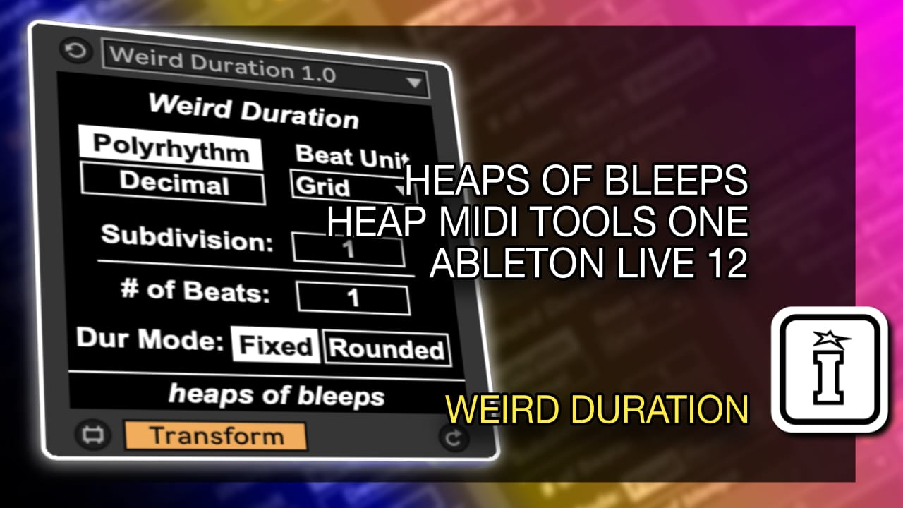 weird duration by heaps of bleeps