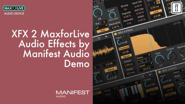 x fx 2 maxforlive audio effects for ableton live by manifest audio demo youtube
